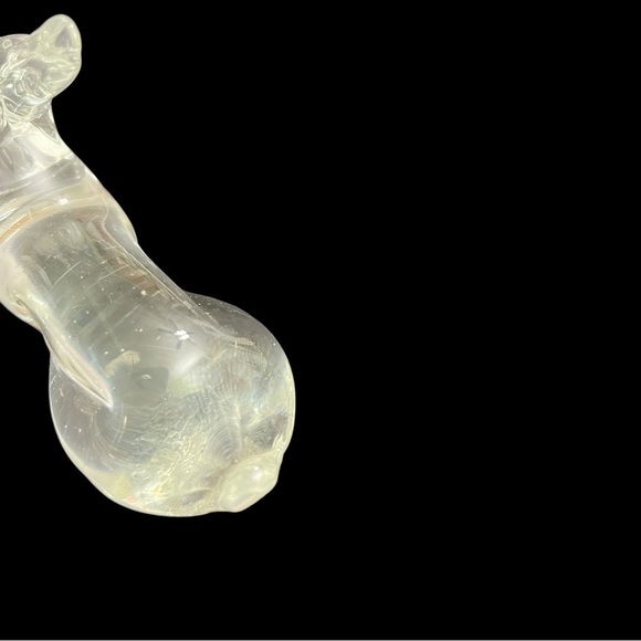 Vintage Pilgrim Clear Glass Rabbit Figurine, Laying Down Bunny - Picture 7 of 12